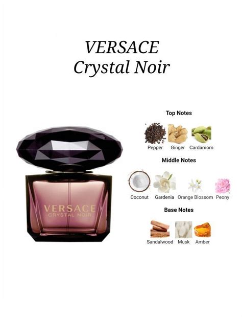 versace crystal noir perfume notes|versace crystal noir perfume price.